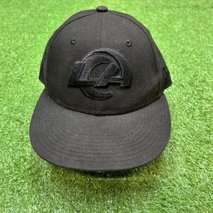 New Era 59Fifty Los Angeles Rams Fitted Hat Black 7 1/8